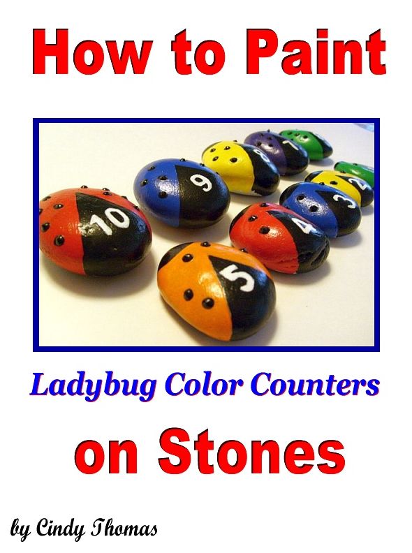 How to Paint Ladybug Color Counters on Stones